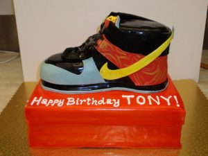 Custom Nike Shoe Birthday Cake
