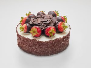 Gourmet Cake with Strawberries