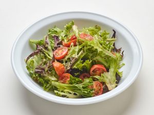 Mixed greens salad with vinaigrette