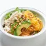 Enjoy Mary’s Farm chicken with mixed greens, avocado, citrus, melon, pinenuts & citrus dressing.