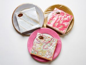 Cafe Madeleine Party Supplies for Sale - Plates and Napkins