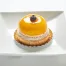 Sable dough tart with coconut custard and mango mousse.